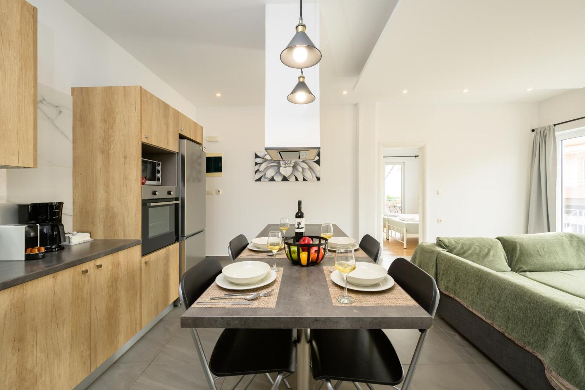 Modern Spacious Apartment Kíssamos Extérieur photo